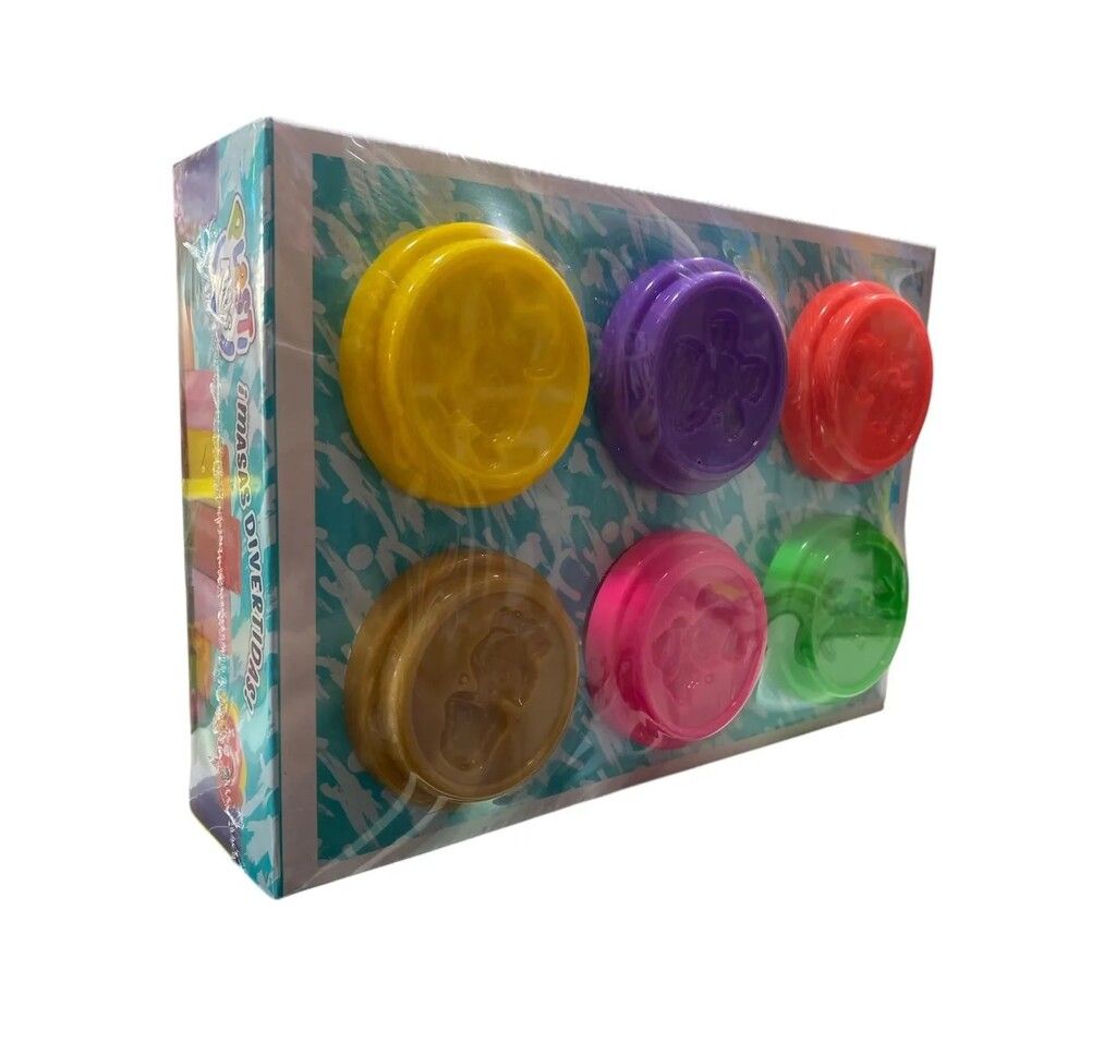 MASA PARA MOLDEAR PLASTI KIDS CAJA X 6 COLORES COD 42148 - Imagen 2
