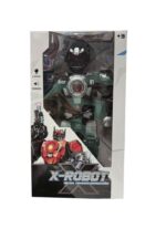 SUPER ROBOT CON MOVIMIENTO LUZ Y SONIDO 38 CM COD 54942 NEGRO