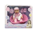 BEBOTE TINY BABY HORA DE BAÑARSE CON ACCESORIOS COD 53730 FLOPI