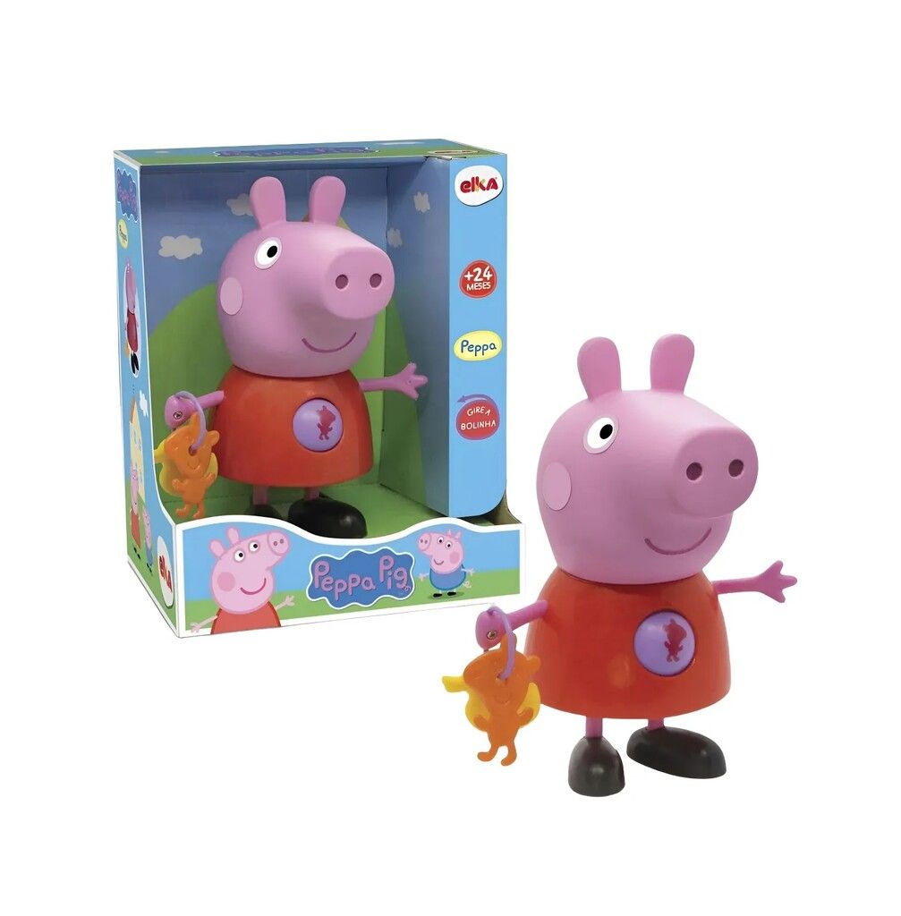MUÑECA PEPPA PIG CON SONAJERO 23 CM COD 12490 - Imagen 4
