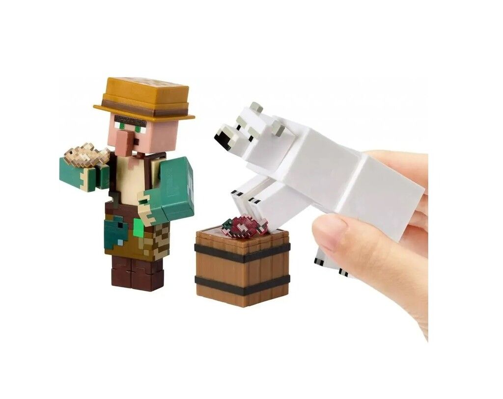 MINECRAFT FIGURA DELUXE CON ACCESORIOS COD GTT53 FISHERMAN - Imagen 3