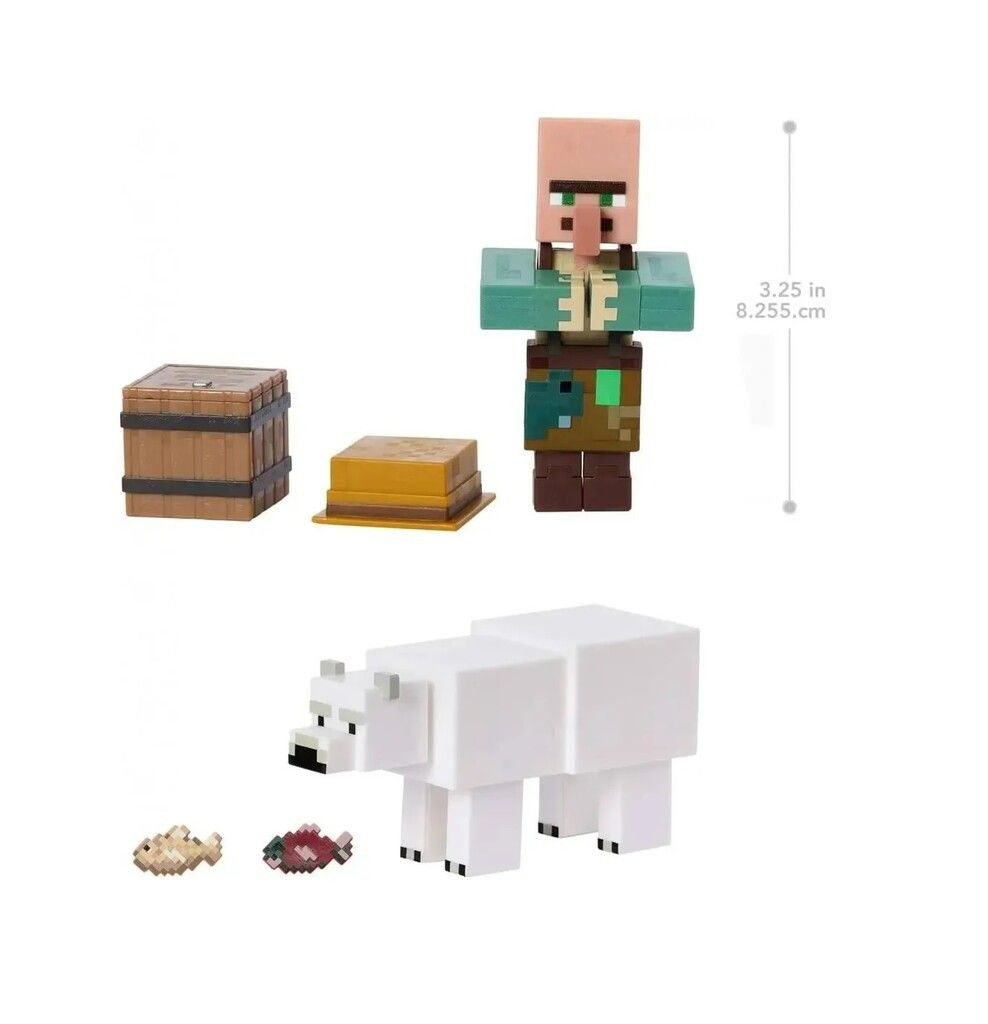 MINECRAFT FIGURA DELUXE CON ACCESORIOS COD GTT53 FISHERMAN - Imagen 2