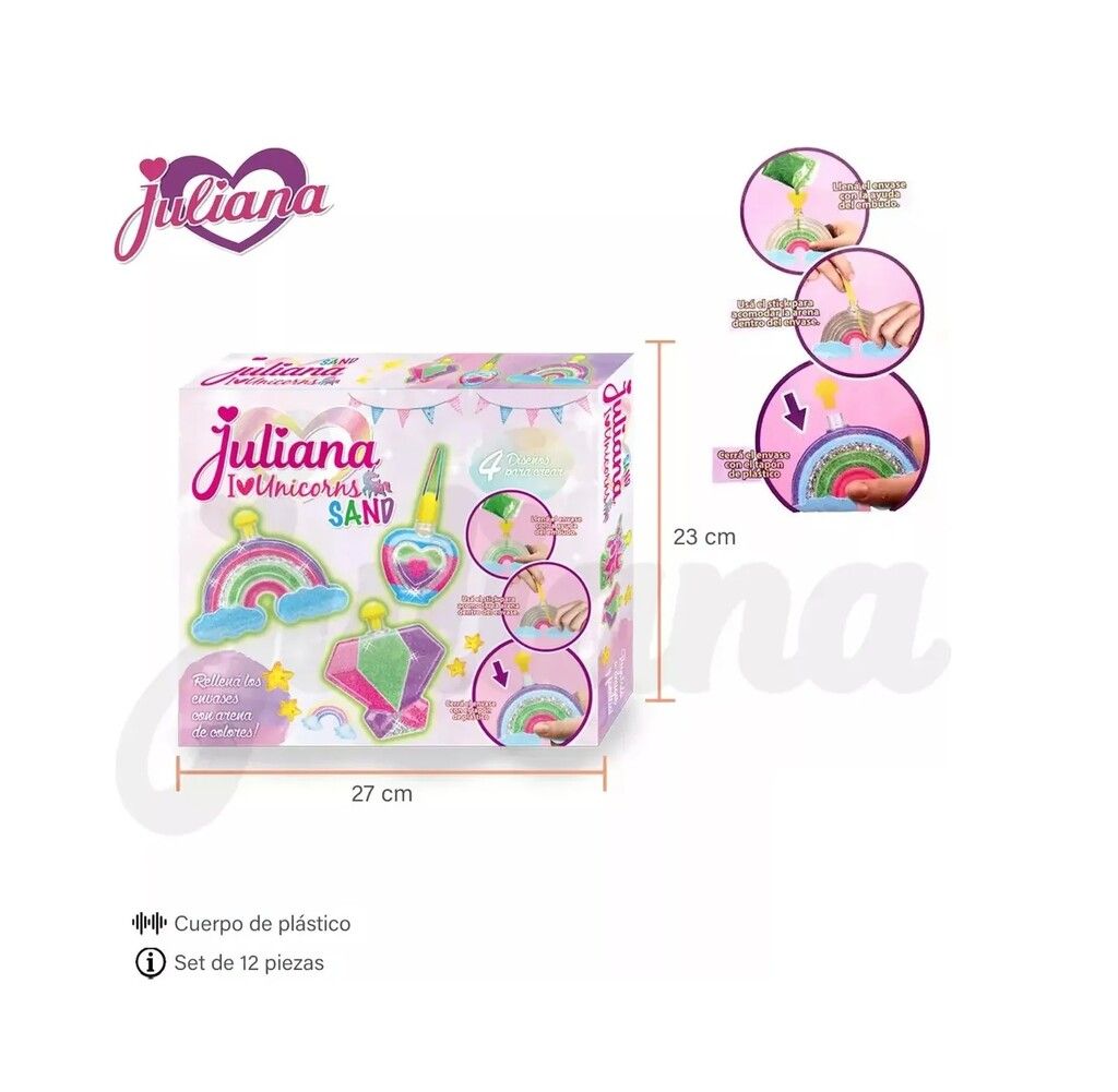 JULIANA ARENA MAGICA I LOVE UNICORNS SAND COD JUL039 - Imagen 4
