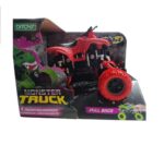 MONSTER TRUCK VEHICULO 4X4 PULL BACK COD 2875 ROJO
