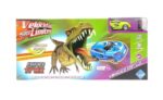 PISTA CON LANZADOR DINO TRAX VEHICULO CON LUZ COD 7993
