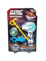 TROMPO GYRO METAL CON LUCES Y LANZADOR COD IK002 VERDE