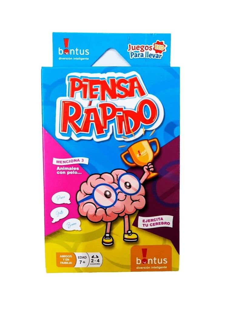JUEGO DE MESA PIENSA RAPIDO BONTUS COD 554