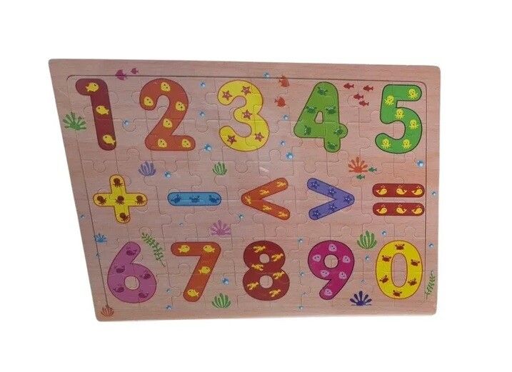 PUZZLE DE MADERA MODELOS SURTIDOS COD FD9306 NUMEROS