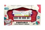 PIANO ORGANO MUSICAL FESTIVAL LUZ Y SONIDO USB COD 1630 ROSA