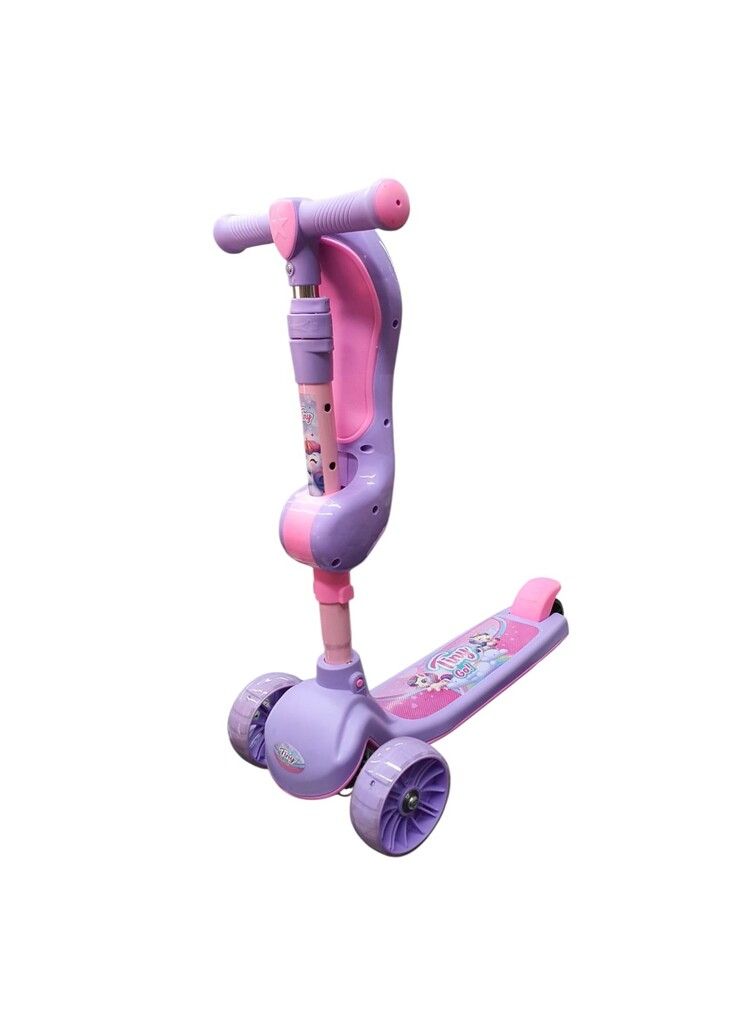 MONOPATIN TINY GO 2 EN 1 CON ASIENTO LUZ Y SONIDO COD 12240 VIOL - Imagen 2