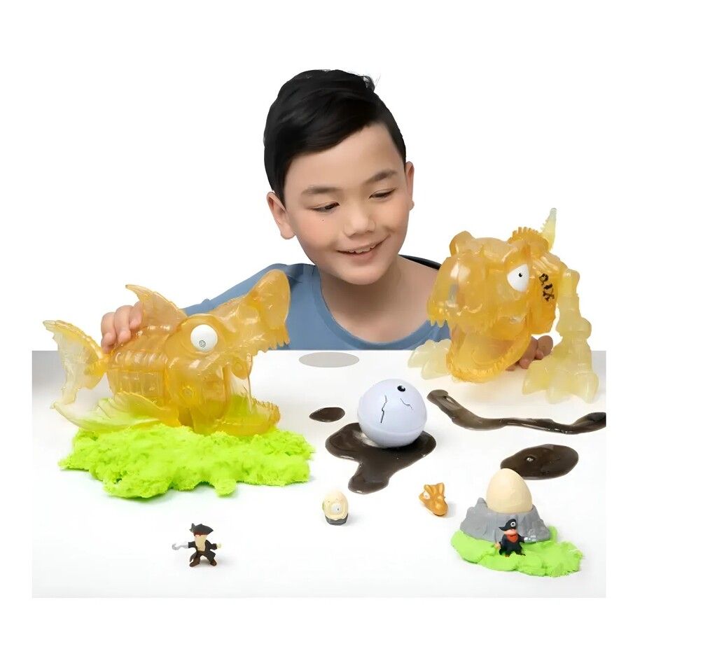 SMASHERS DINO ISLAND GIANT SKULL 30 SURPRISES COD 7488 NARA - Imagen 2