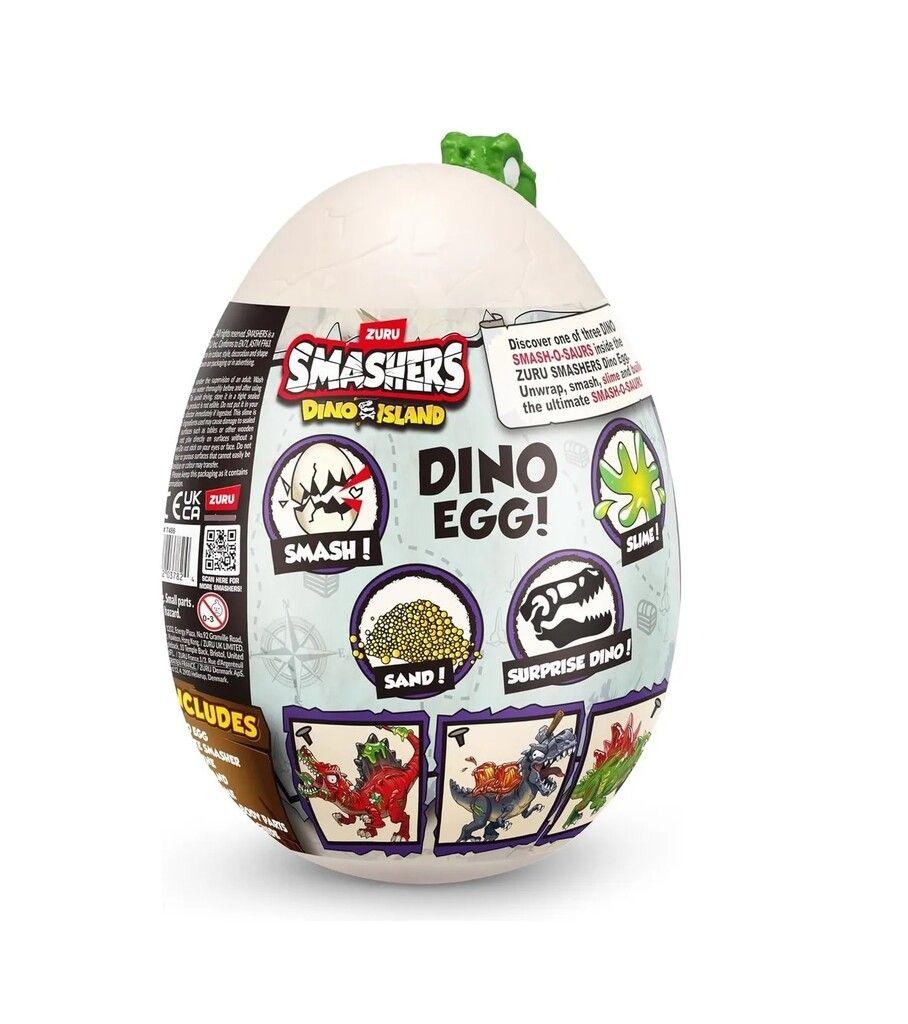 HUEVO SMASHERS DINO ISLAND MINI EGG 8 SURPRISES COD 7486 NARANJA - Imagen 3