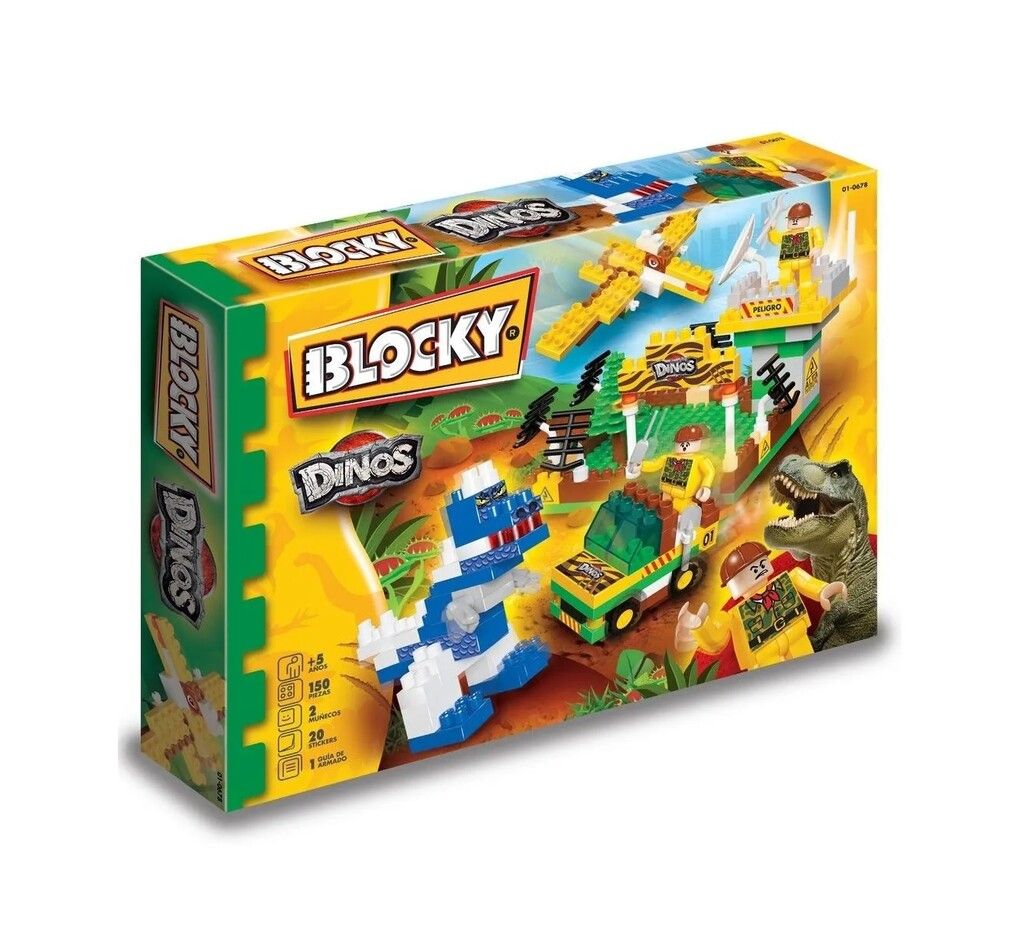 BLOCKY DINOSAURIOS LADRILLOS PARA ARMAR 150 PIEZAS COD 0678