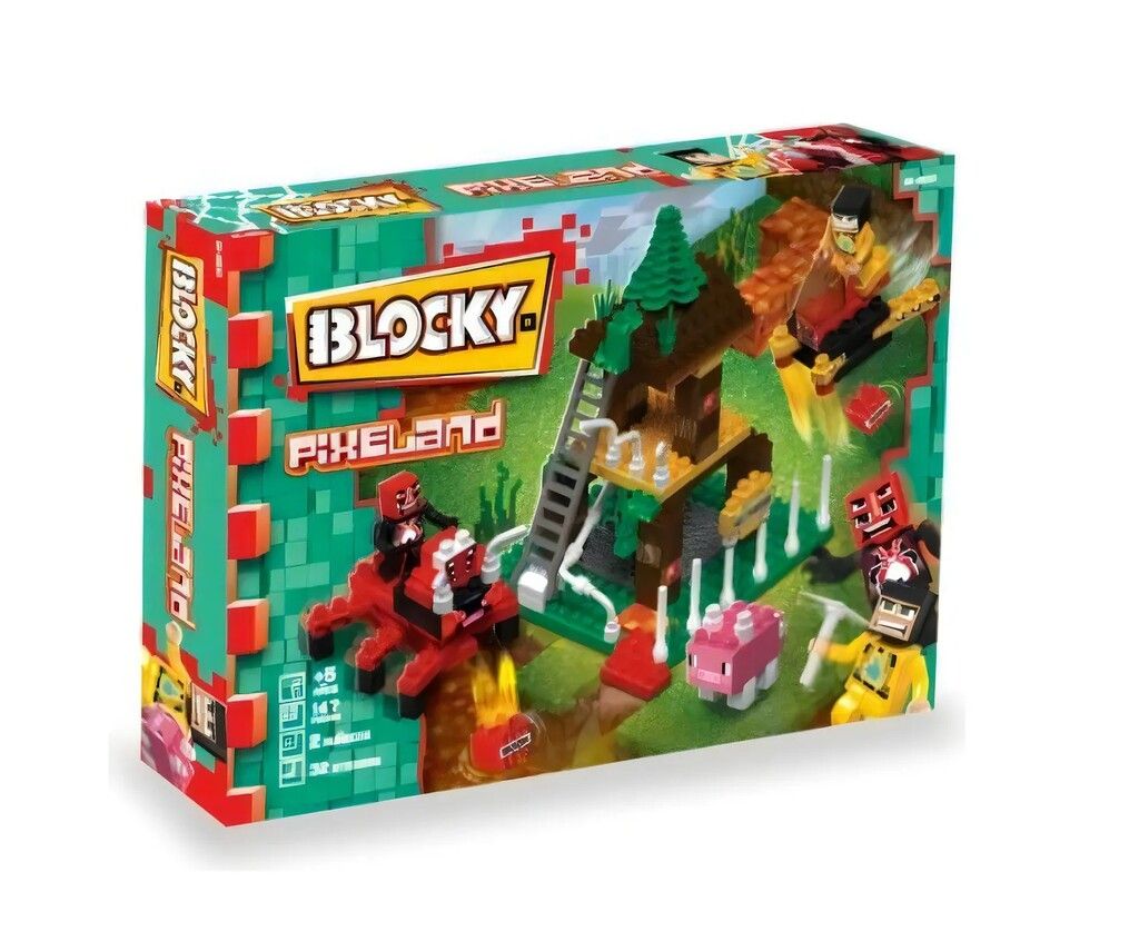 BLOCKY PIXELAND LADRILLOS PARA ARMAR 147 PIEZAS COD 0691