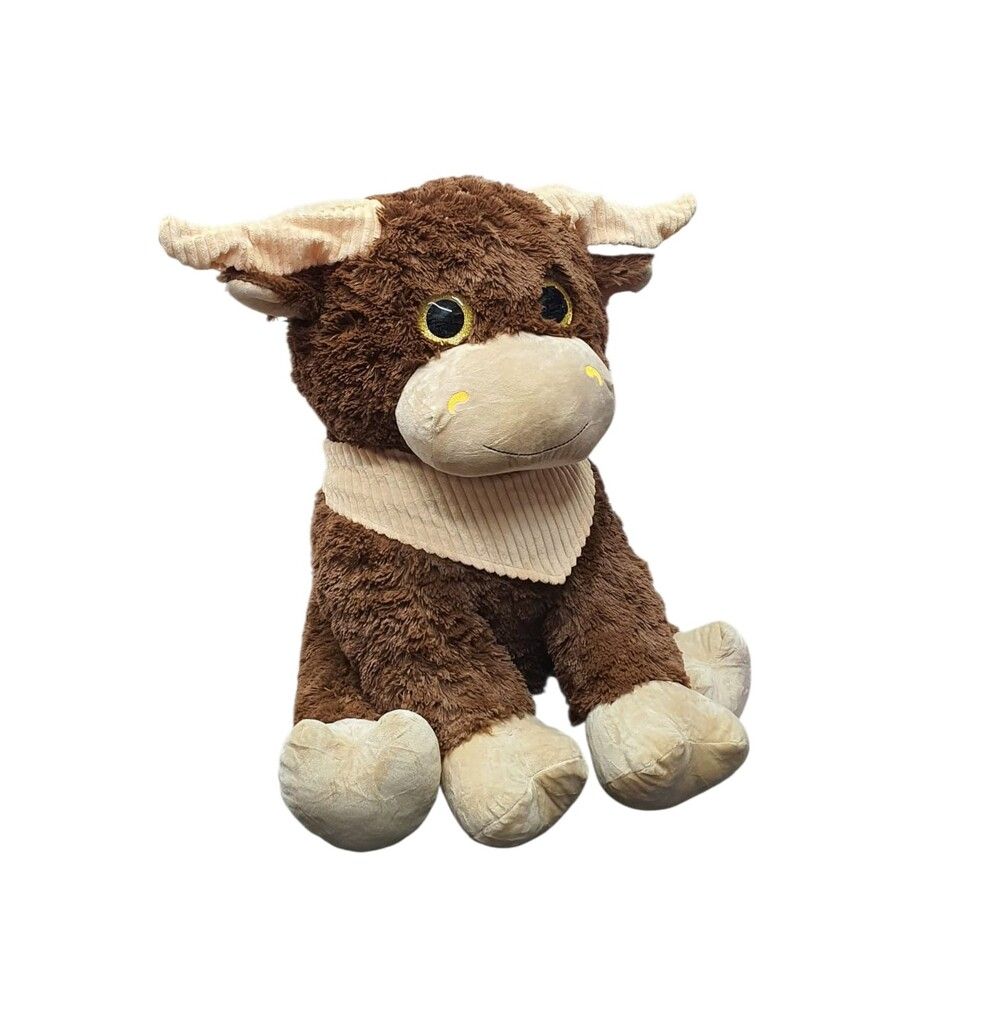 PELUCHE TORO SENTADO 60 CM PHI PHI TOYS COD 4528 MARRON