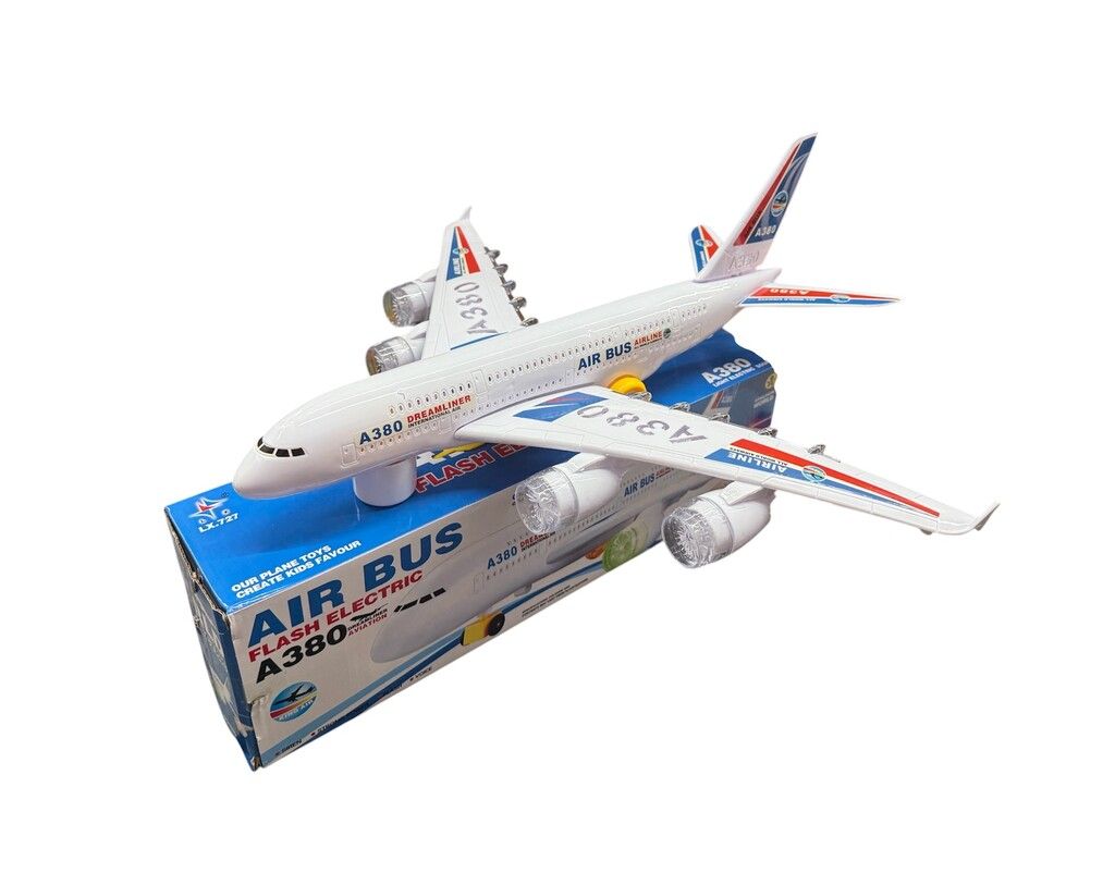 AVION DE PASAJEROS AIRBUS A380 CON LUZ Y SONIDO 44 CM COD 56473 - Imagen 4