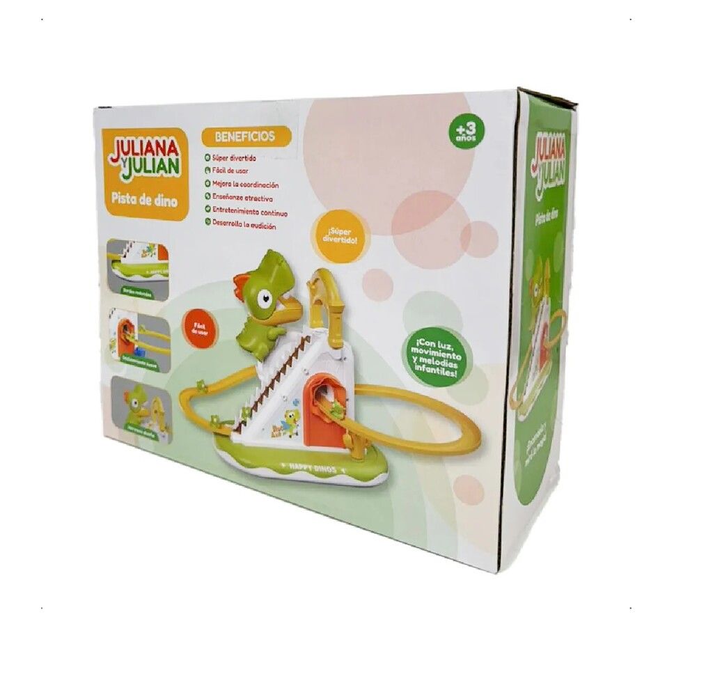 JULIANA Y JULIAN PISTA DE DINO CON LUZ Y SONIDO COD 0047 - Imagen 3