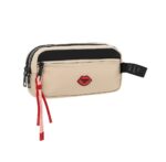 CARTUCHERA OREIRO DOBLE COMPARTIMIENO COD 30183 BEIGE