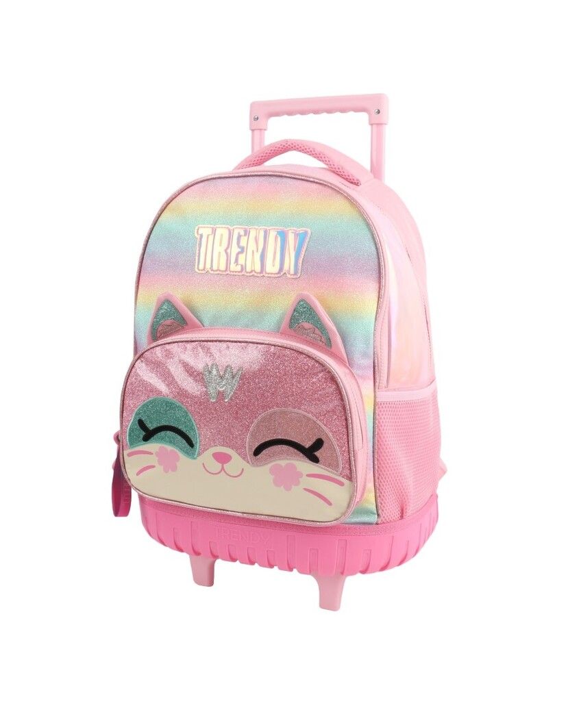 MOCHILA TRENDY CON CARRITO BASE REFORZADA COD 28751