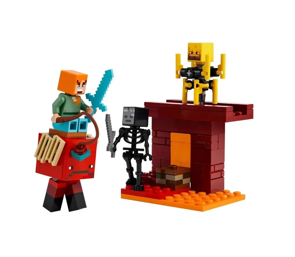 LEGO MINECRAFT BATALLA DE LAVA 99 PIEZAS COD 21266 - Imagen 2