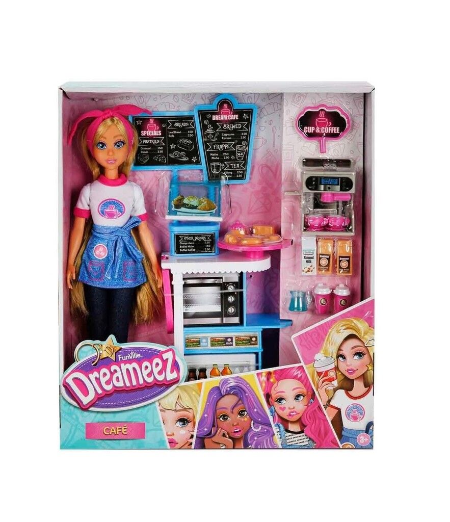 MUNECA FUNVILLE DREAMEEZ CAFETERIA CON ACCESORIOS 81002